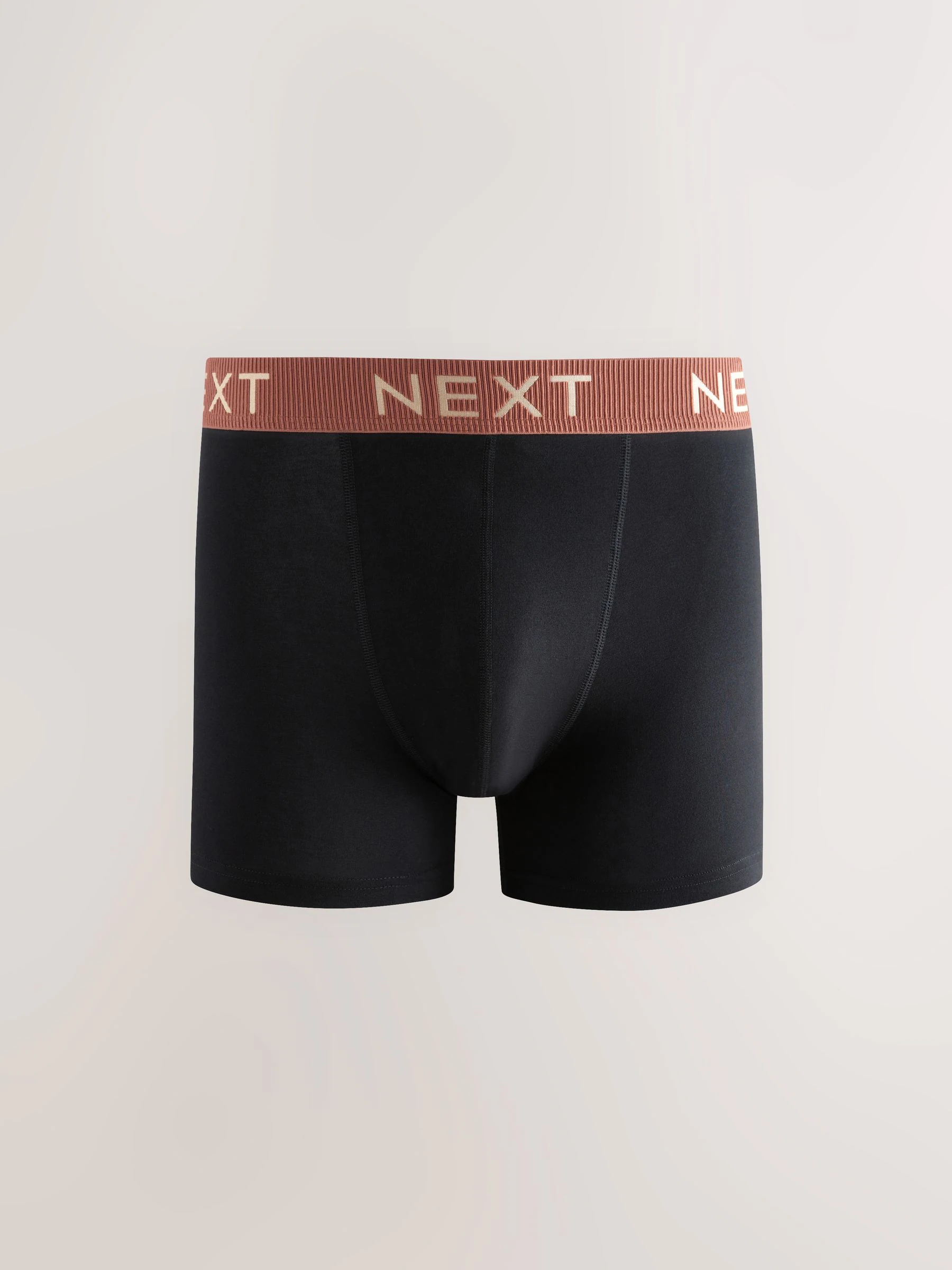 Zwarte tailleband met pastelkleurige textuur - Katoenrijke trunk boxershorts verpakking van 10