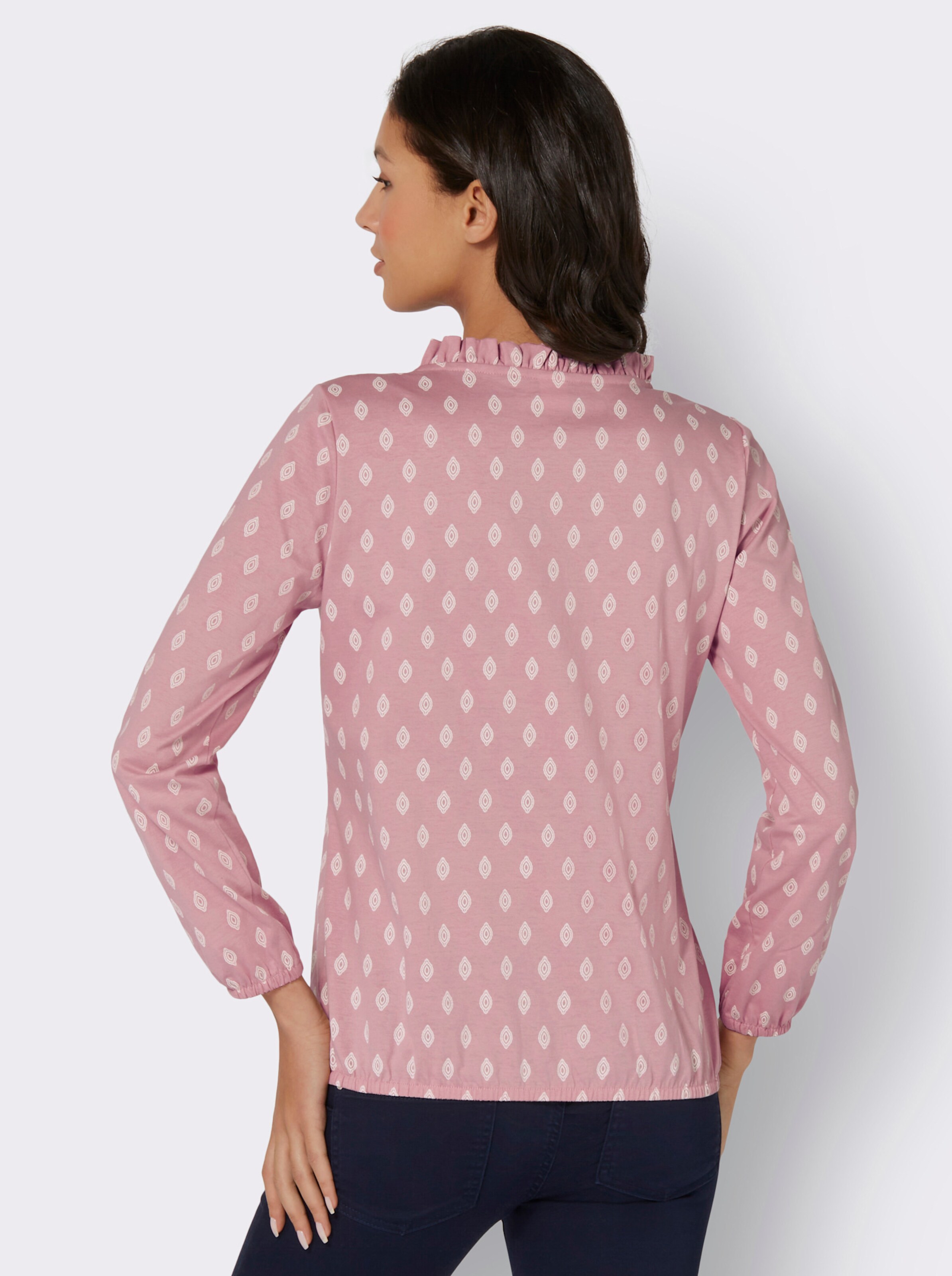 Langarmshirt mit elastischen Abschlüssen
