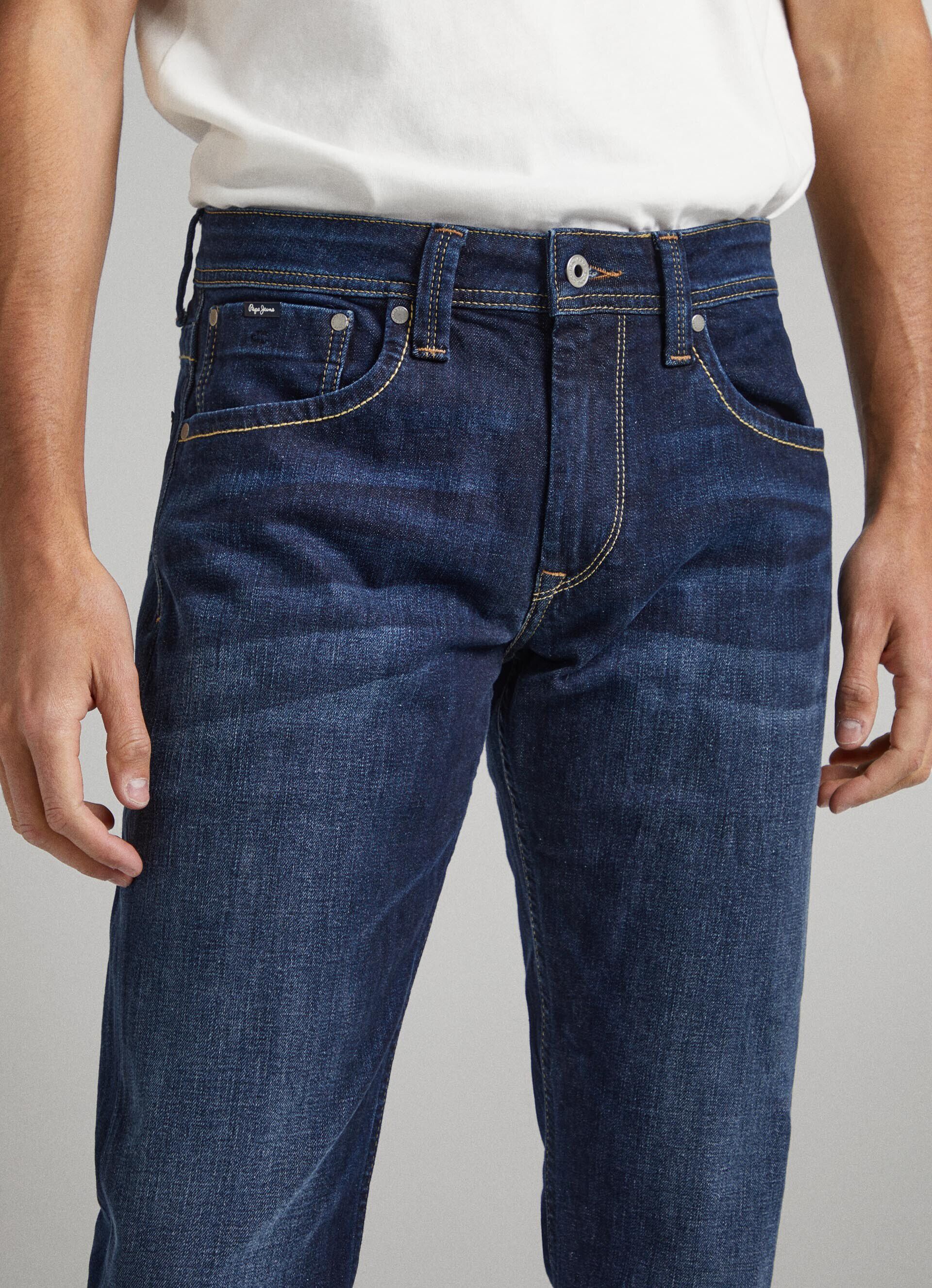 Calça jeans com modelagem Cash Fit e cintura regular - jeans