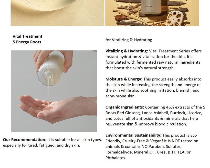 BLITHE - Vital Treatment 5 Energiewortels 150ml
