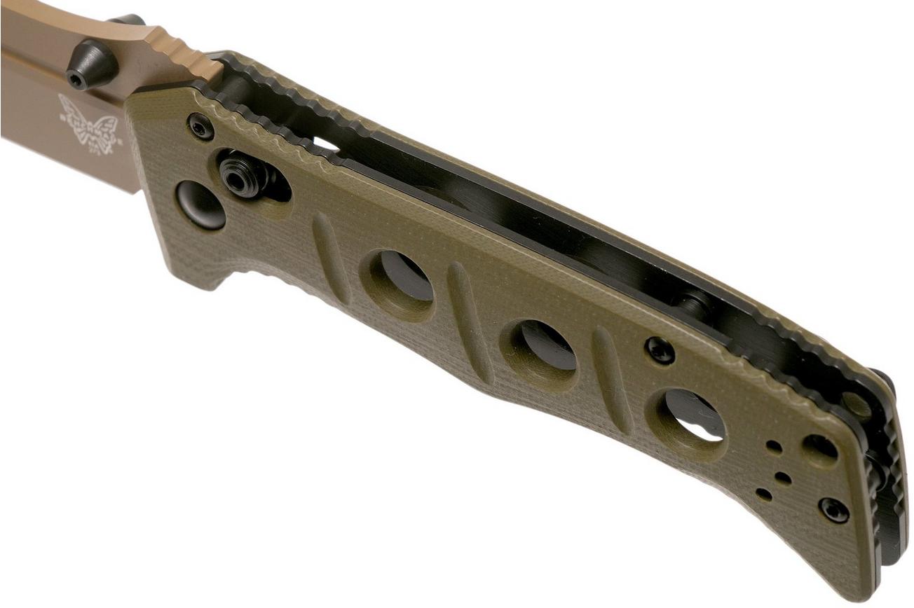 Benchmade 273FE-2 Sibert Mini Adamas OD Green G10, Flat Earth zakmes, Shane Sibert design