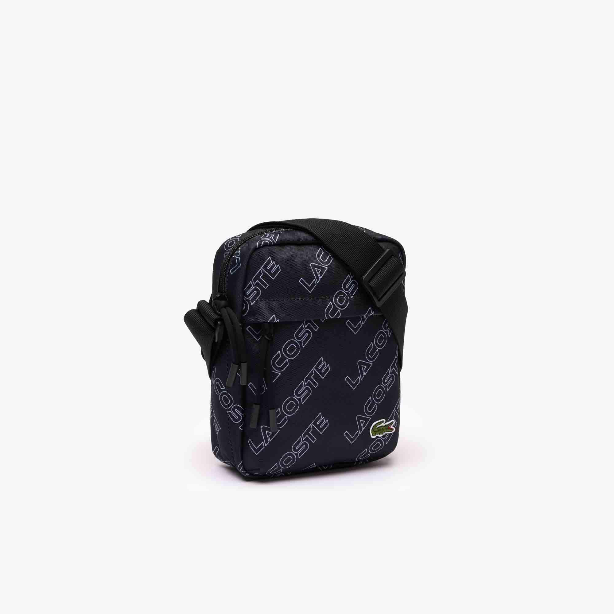 Sacoche verticale Neocroc effet petit piqué Sacoches & Pochettes - Noir - Lacoste - Homme