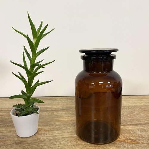 Jar en verre 1 l - coloris au choix