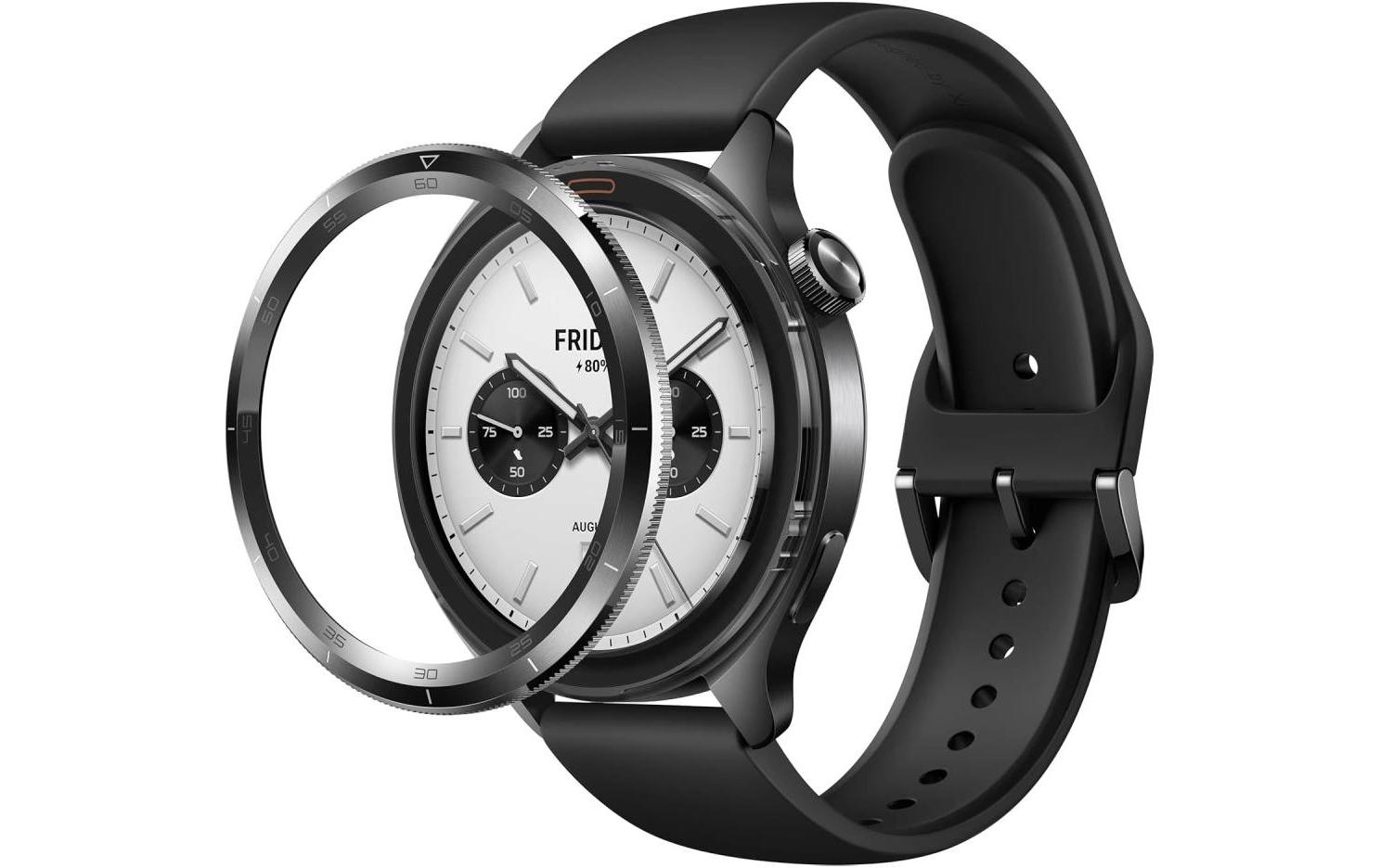 Smartwatch S4 Black<br>Smartwatch mit drehbarer Krone und AMOLED-Display