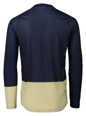 Maillot Manches Longues Poc MTB Pure Bleu Marine/Vert Clair