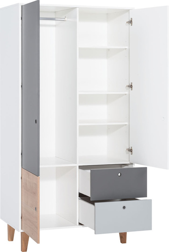 Chambre Concept lit 70x140+commode+armoire OAK - VOX