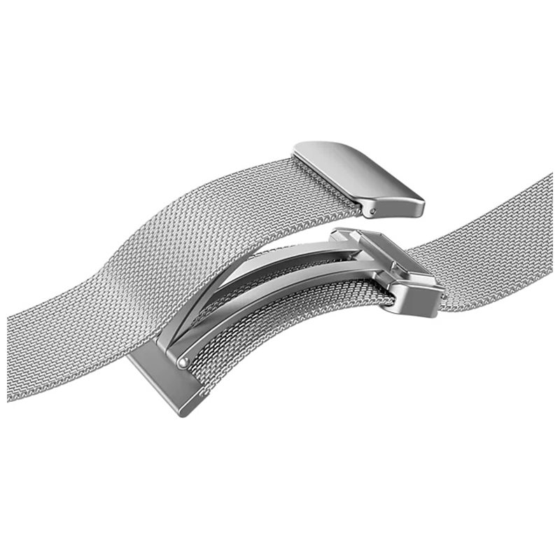 (S/M) Samsung - Galaxy Watch 5 (40mm) Metall Armband Milanaise 20mm (GP-TYR905HCASW) - Silber