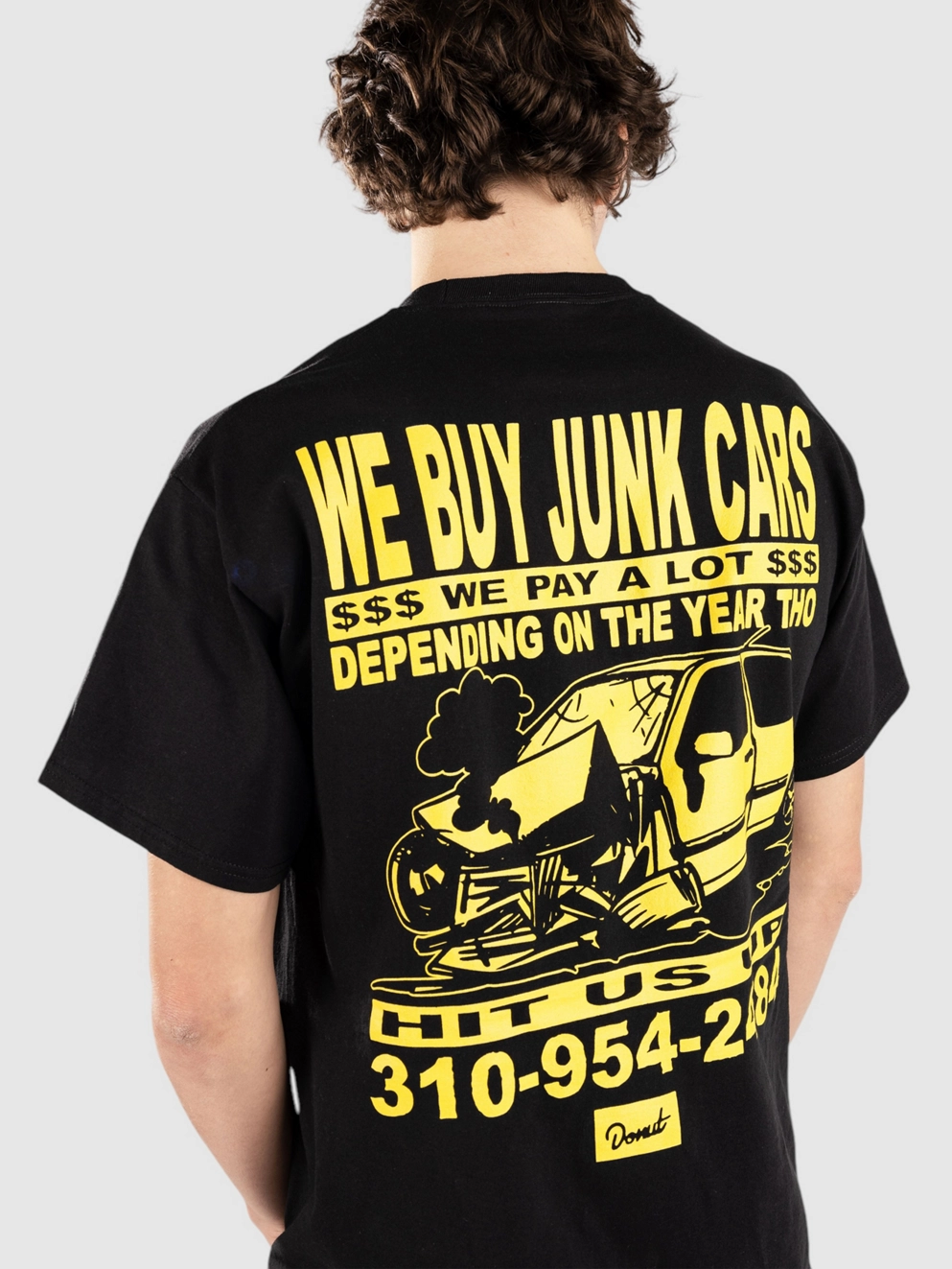 Donut Junk Cars T-Shirt black