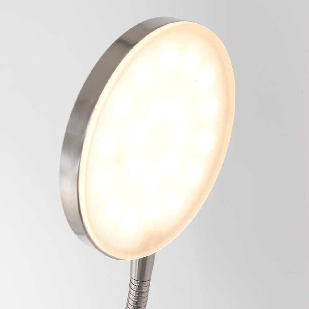 LED vloerlamp Platu in zilver 10W 900lm