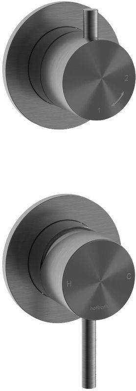 Hotbath - Archie - Douchekraan - Geborsteld Gunmetal PVD - RVS316