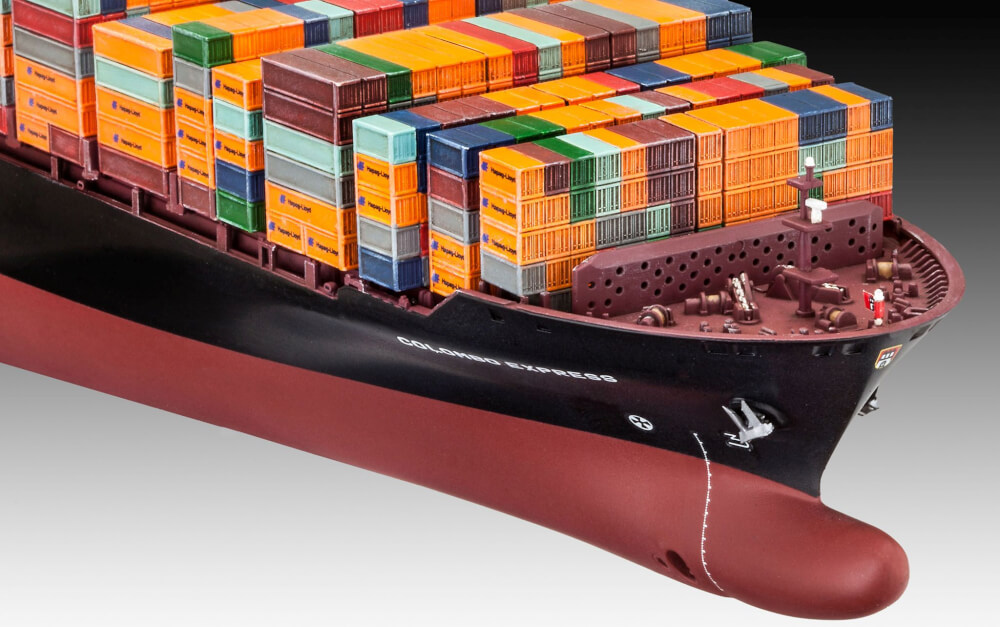 REVELL 05152 Modellbausatz Container Ship COLOMBO EXPRES 1:700, ab 12 Jahre