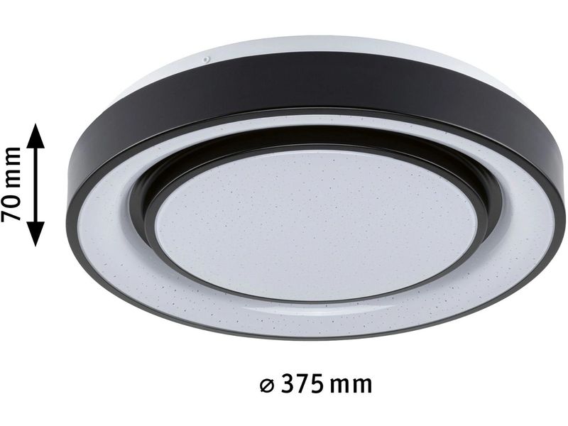 Paulmann Deckenleuchte LED Rainbow mit Regenbogeneffekt Dimmbare Wohnraumleuchte