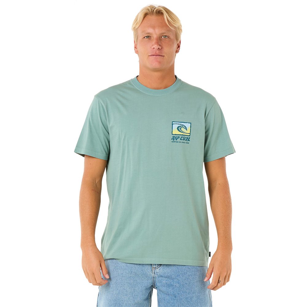 Rip Curl Raw Energy Trad T-Shirt Herren blue lagoon