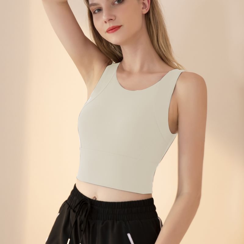Claduodoe - Effen sport-bh-top