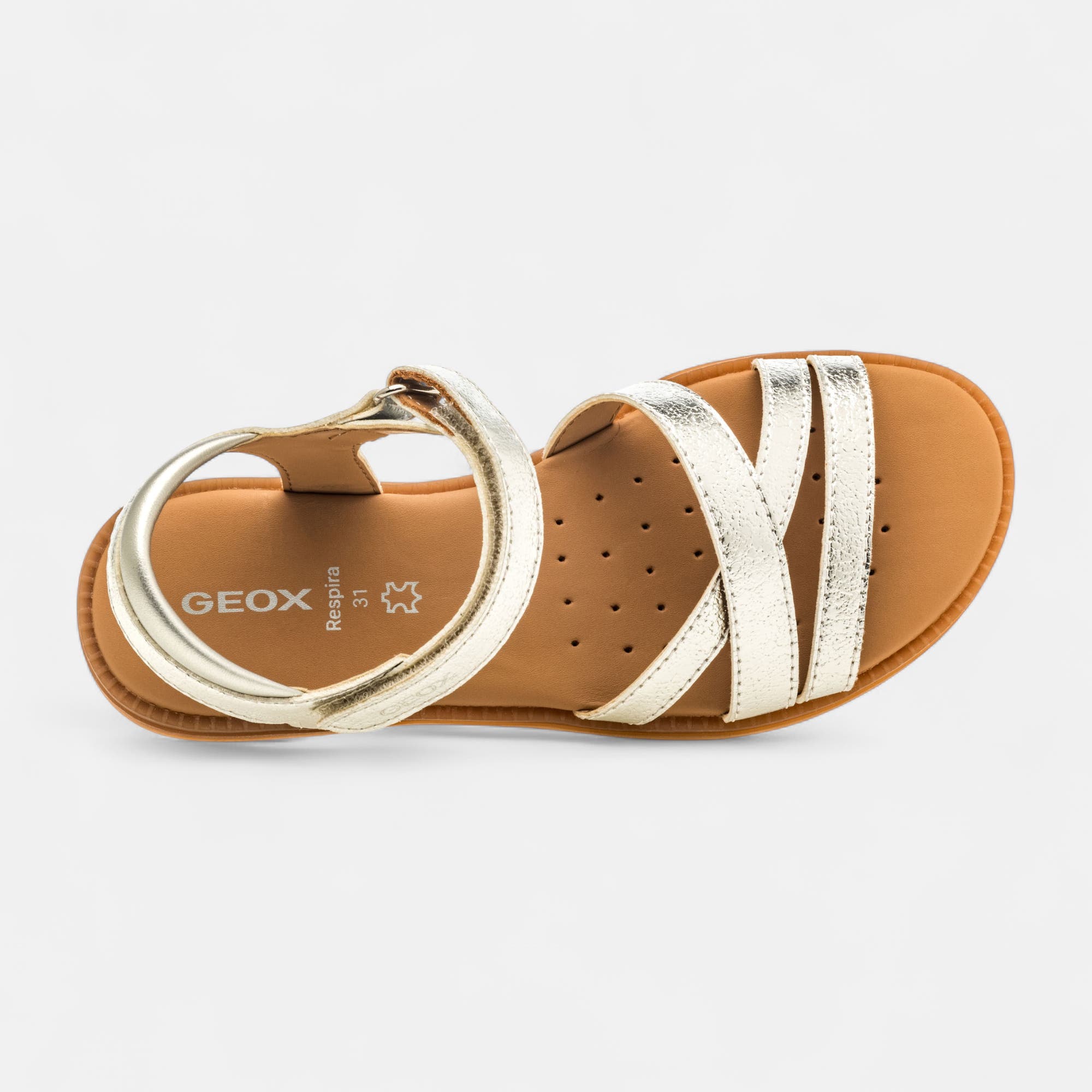 Nu-pieds Fille argent