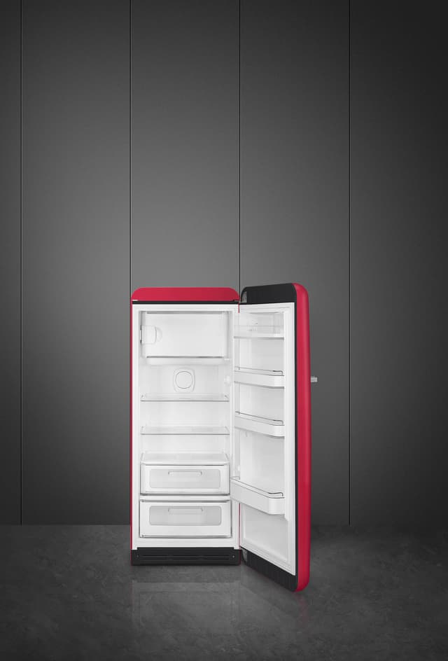 Smeg 50's style køleskab med fryser FAB28RDRB5 (rubinrød)
