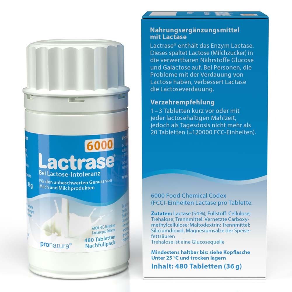 Lactrase® 6000 FCC Tabletten Klickspender Nachfüllpack