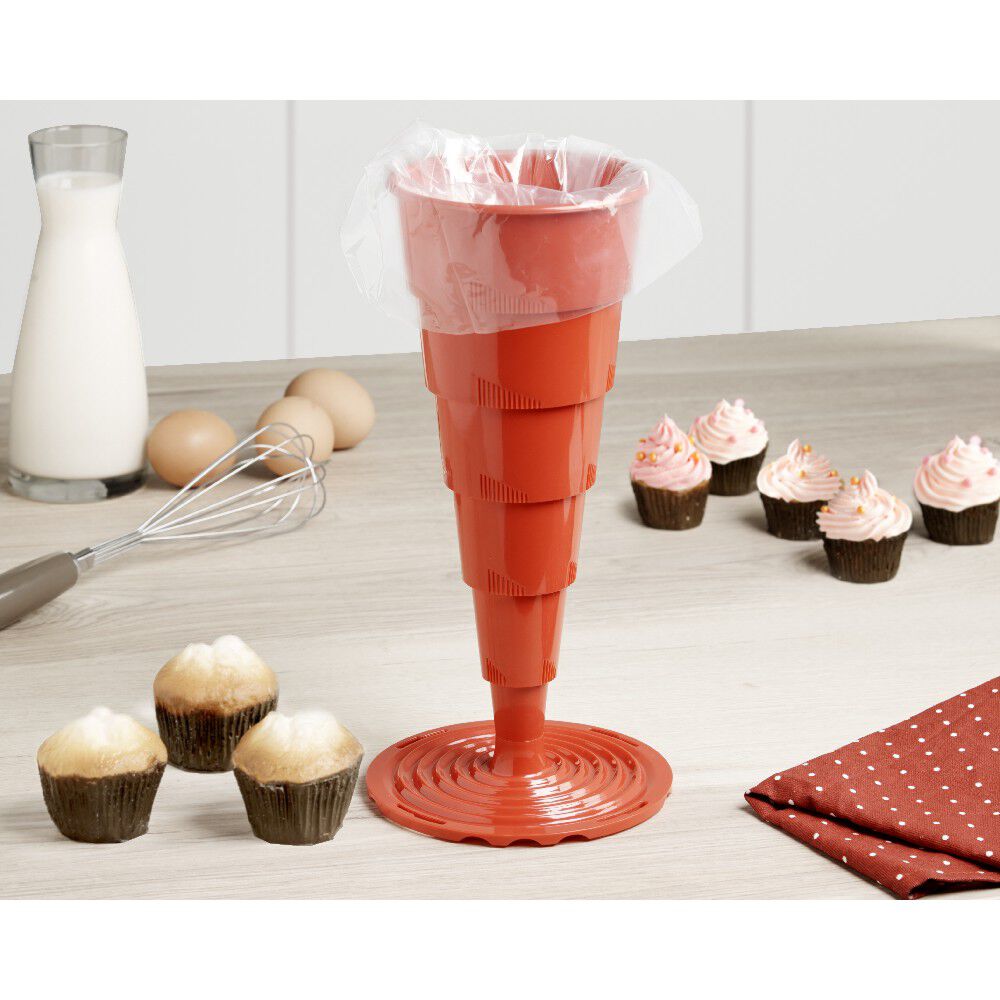 Support poche à douille silicone