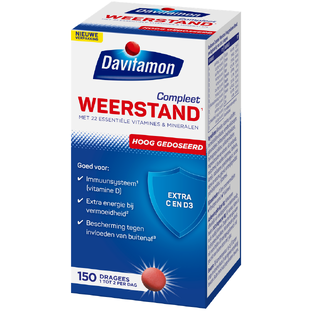 Davitamon Compleet Weerstand Hoog Gedoseerd Dragees 150ST