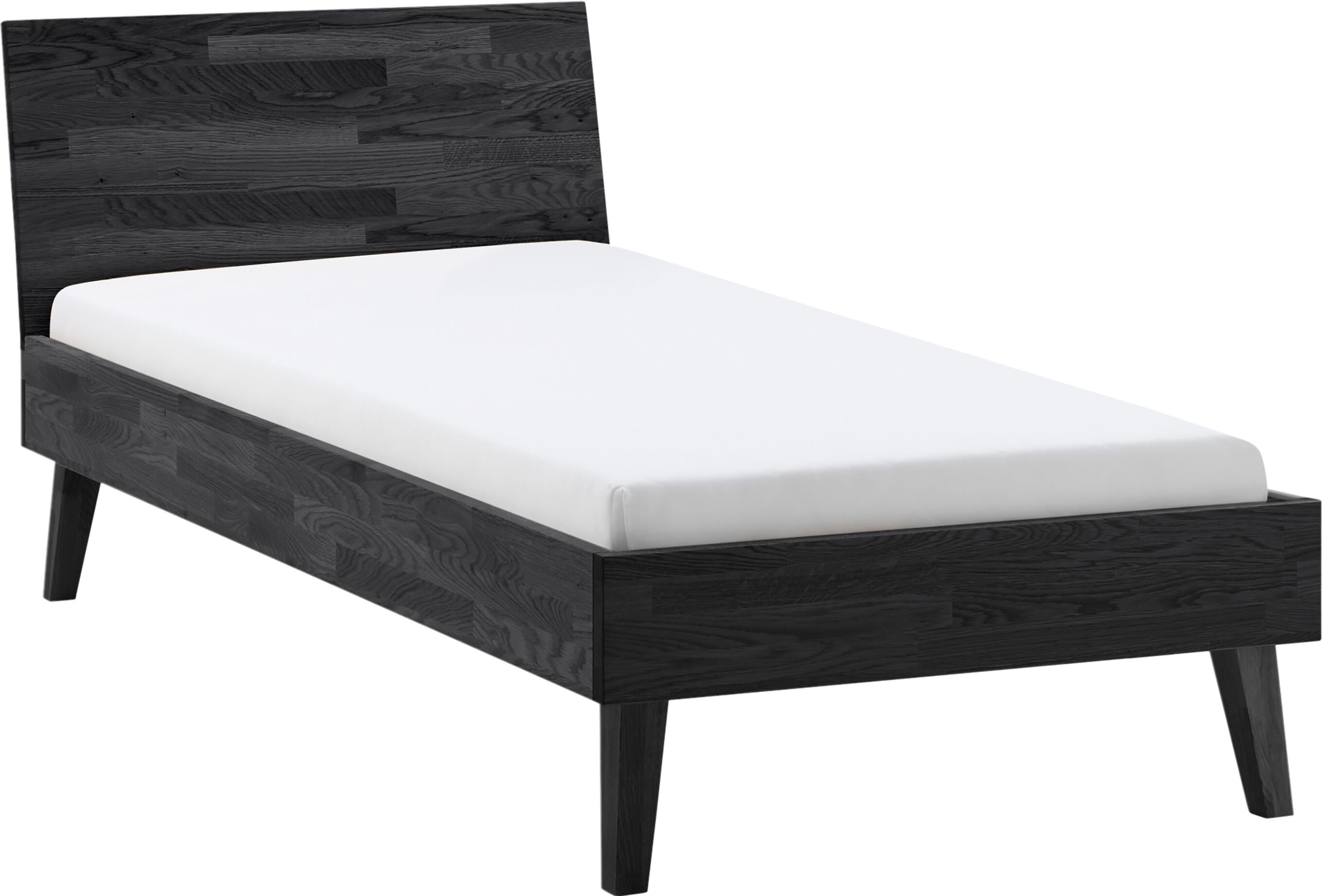 CARA Bett - Buche schwarz / B: 90.0 cm x T: 200.0 cm