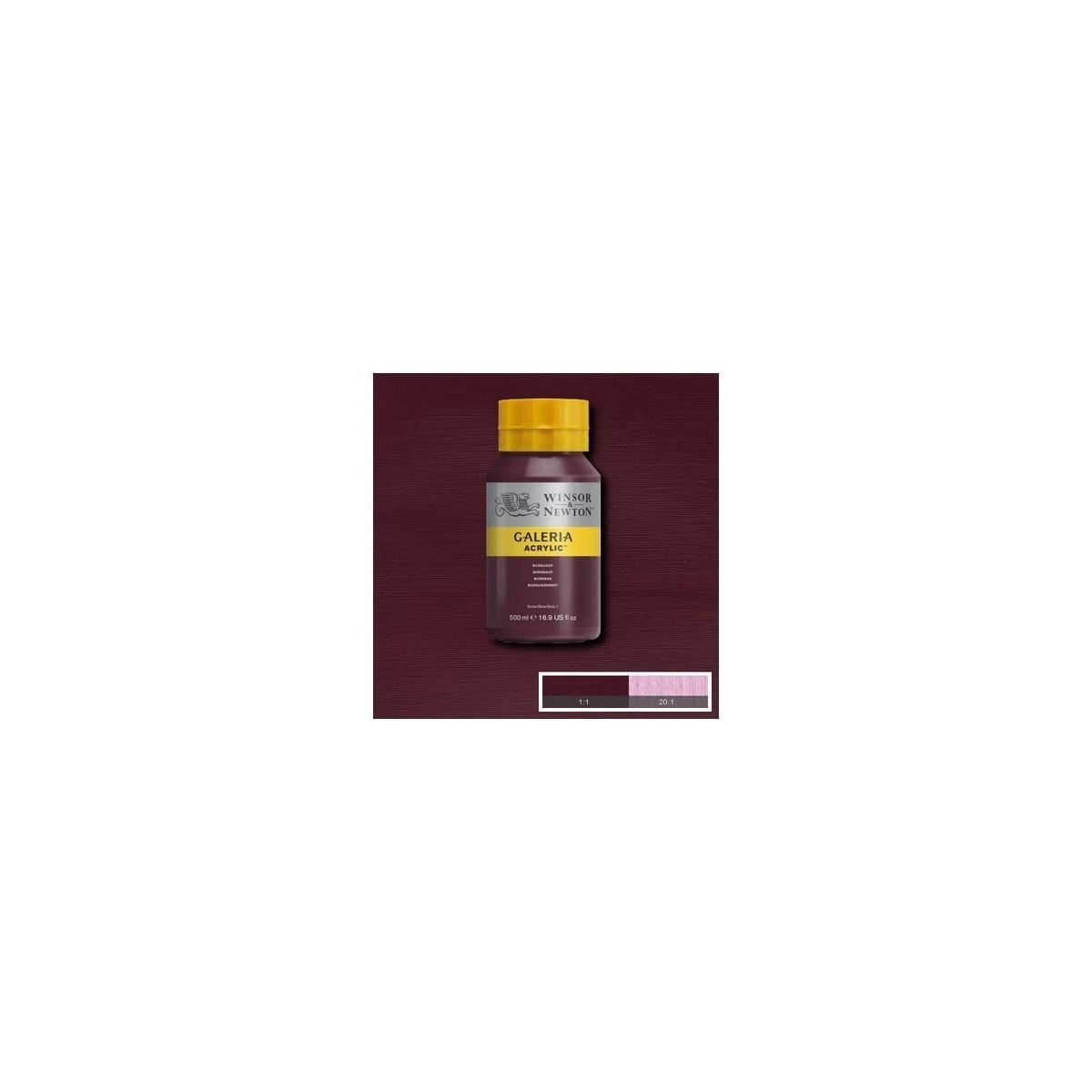 Galeria Acrylic 500Ml Burgundy 075