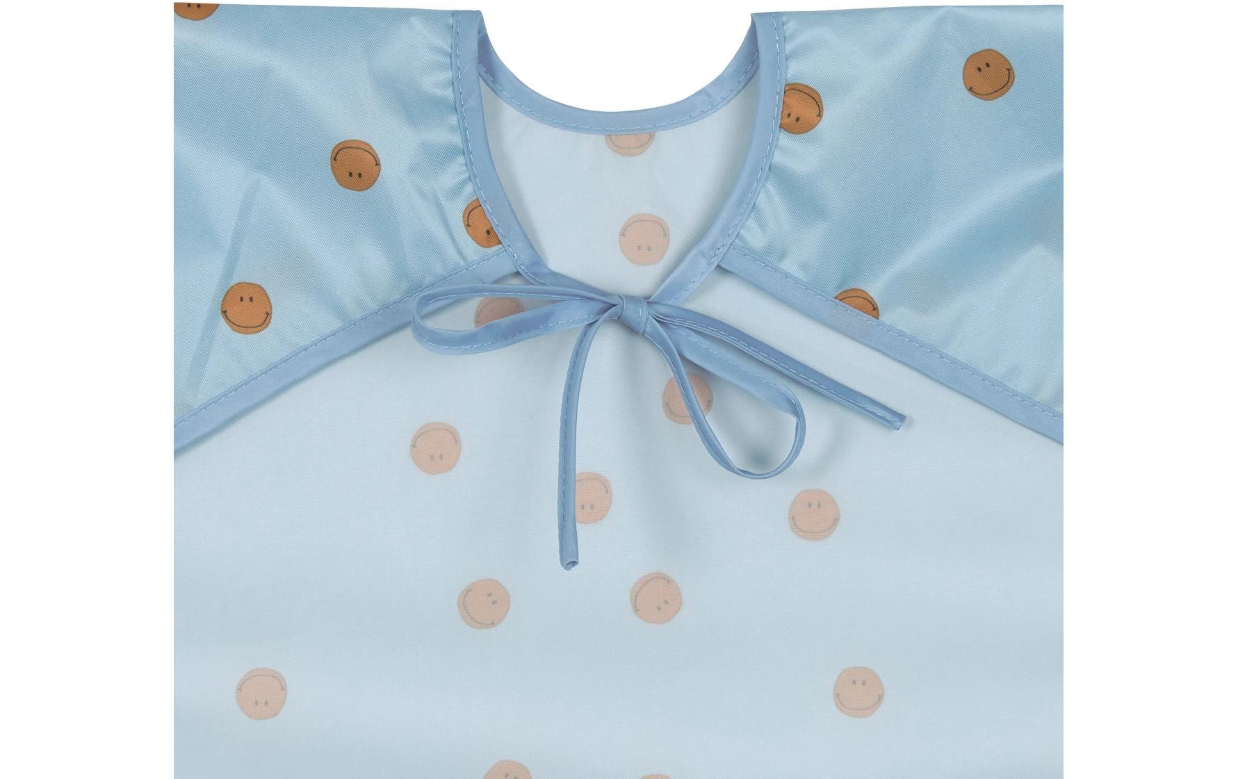 Ärmel-Lätzchen 2er Set Smile Sky Blue 80 x 36 cmLangarm-Lätzchen Happy Rascals für Kinder