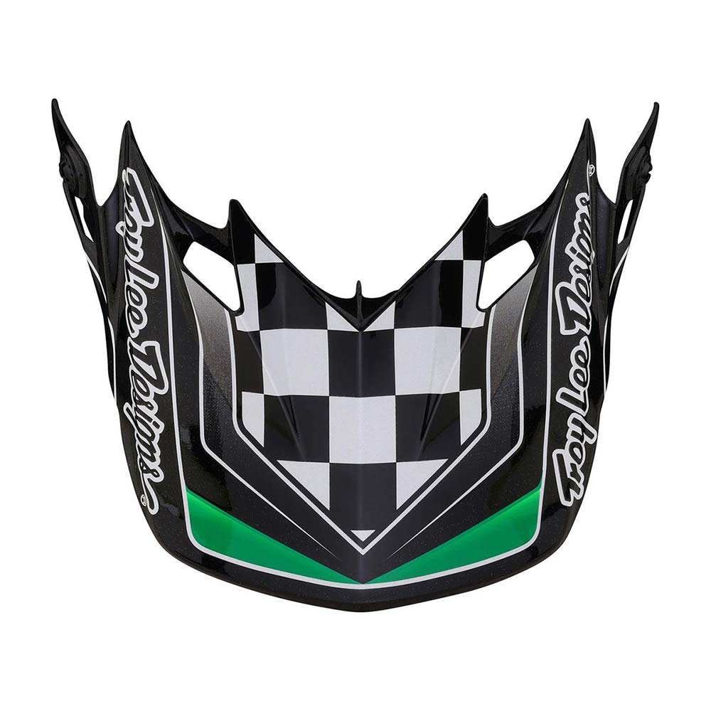 Troy Lee Designs - Casque SE4 Polyacrylite Carb Noir / Vert / Gris