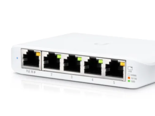 Ubiquiti USW-Flex-Mini-5 | Switch | UniFi, 5x RJ45 1000Mb/s, 1x PoE In, 5-pack