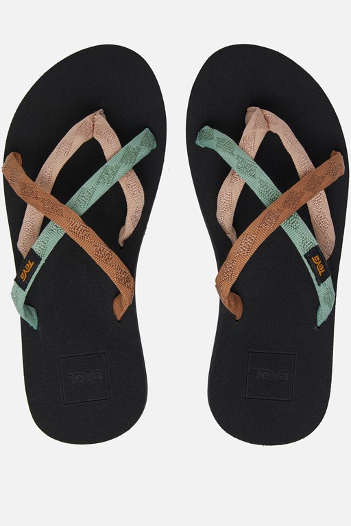 Teva Olowahu Slippers bruin Textiel