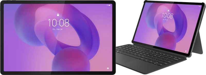Lenovo - Idea Tab Pro - Tablet - Grijs - 12,7 inch - 256GB Wifi met Toetsenbord Hoes QWERTY