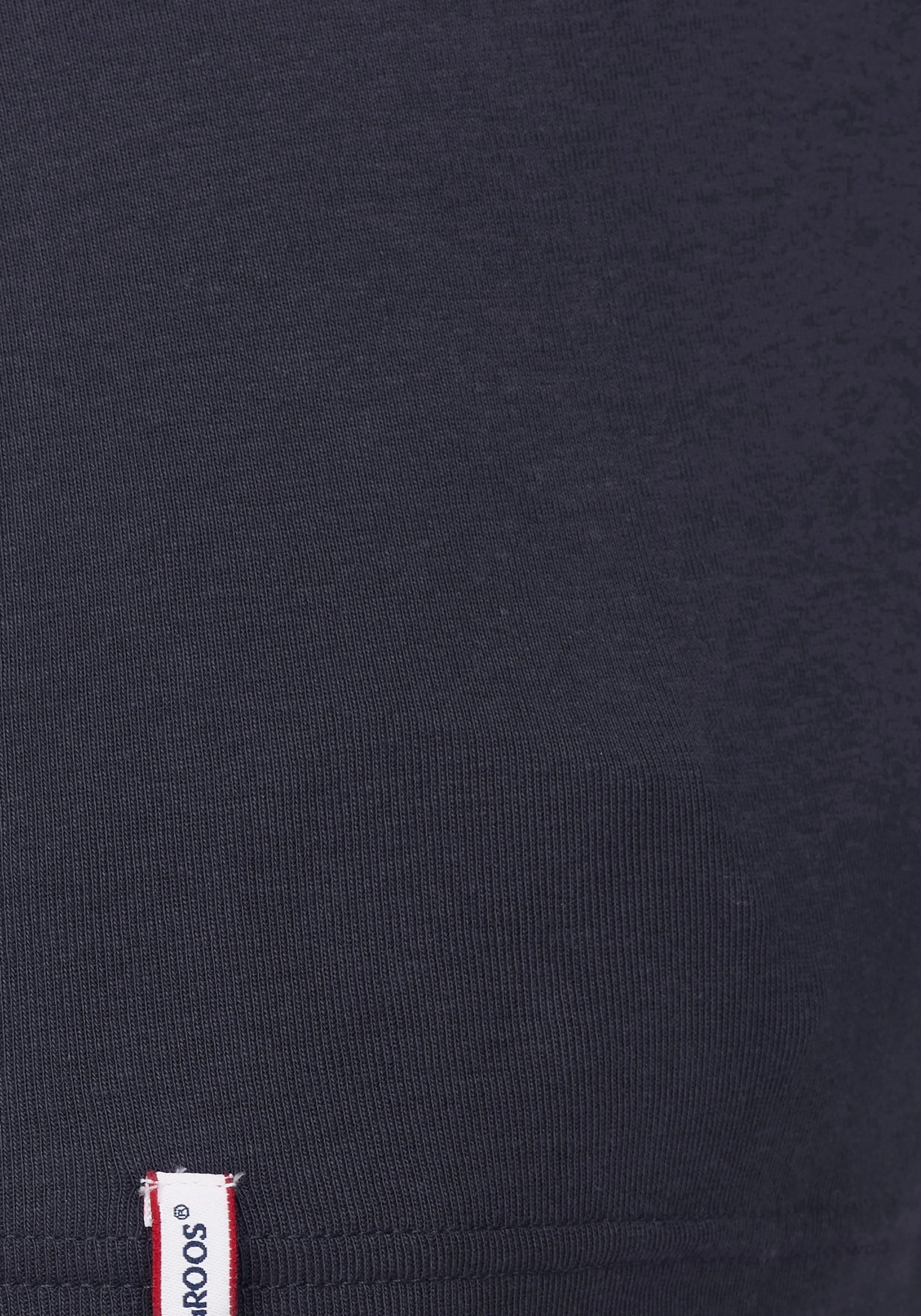 KangaROOS Langarmshirt, 2 Stk. Langarm,  unifarben oder meliert,  Rundhalsausschnitt