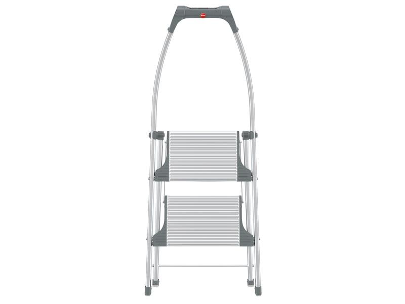 Hailo Klapptritt LivingStep Plus 2 Stufen Klappleiter mit 2 Stufen