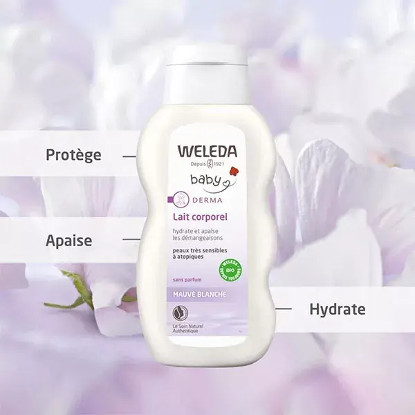 Loção Corporal Orgânica Weleda Baby Mauve White 200ml