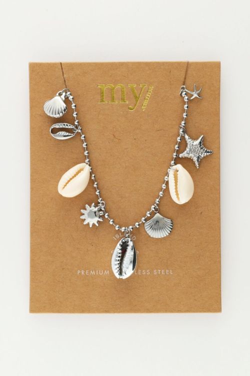 Island ketting met schelpen en bedels