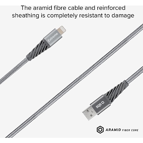 SBS lightning kabel 1.5 m - Sølv
