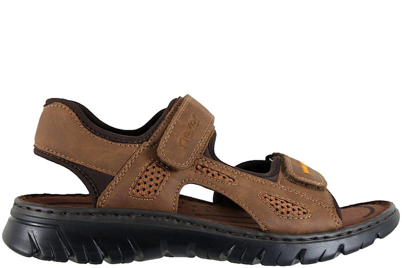 RIEKER HERRE SANDAL I BRUNT PU