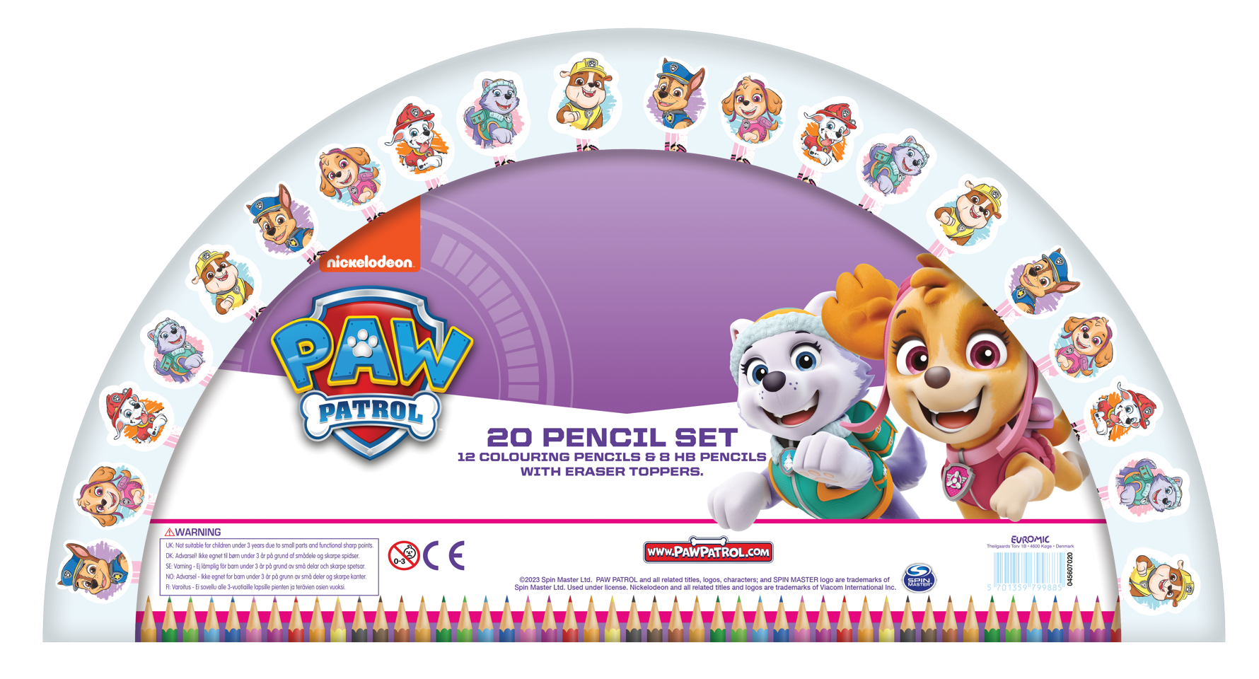 Kids Licensing -farveblyantsæt - Paw Patrol