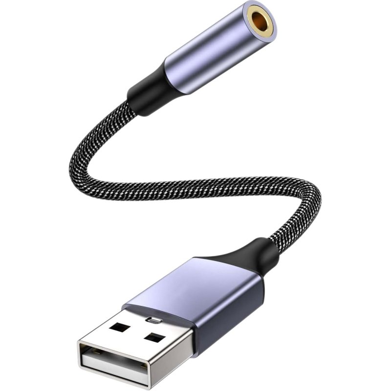 DLH DY-AD5460 câble audio 0,13 m USB Type-A Noir, Gris