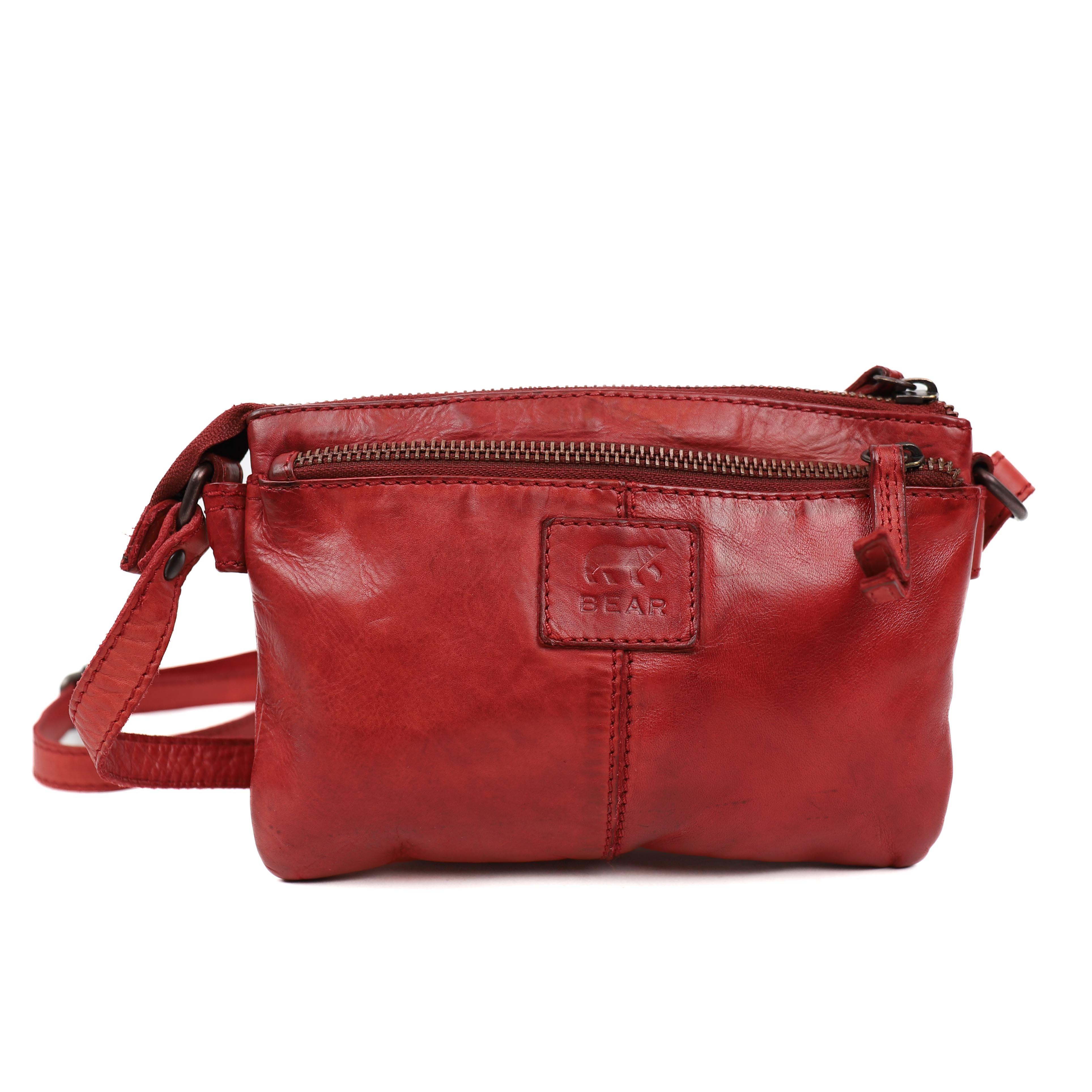 Schoudertasje 'Maithe' rood Rood