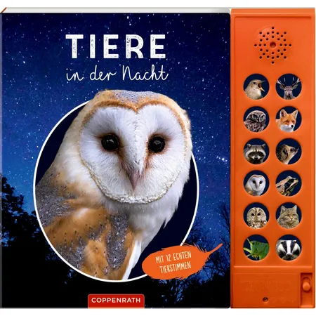 Coppenrath Verlag Tiere in der Nacht - Mit 12 echten Tierstimmen (Soundb.)