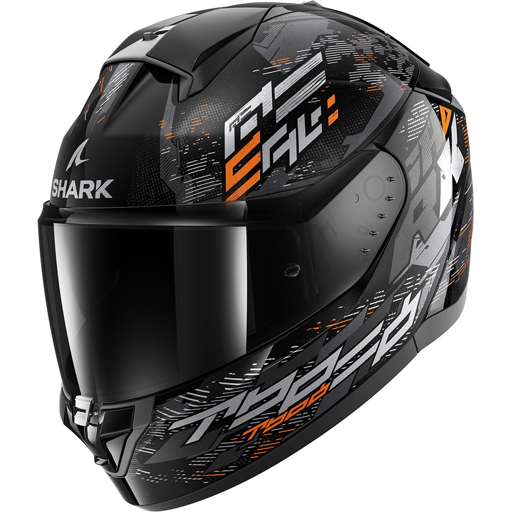Shark - Casque Ridill 2 Molokai Noir / Argent / Orange / Brillant