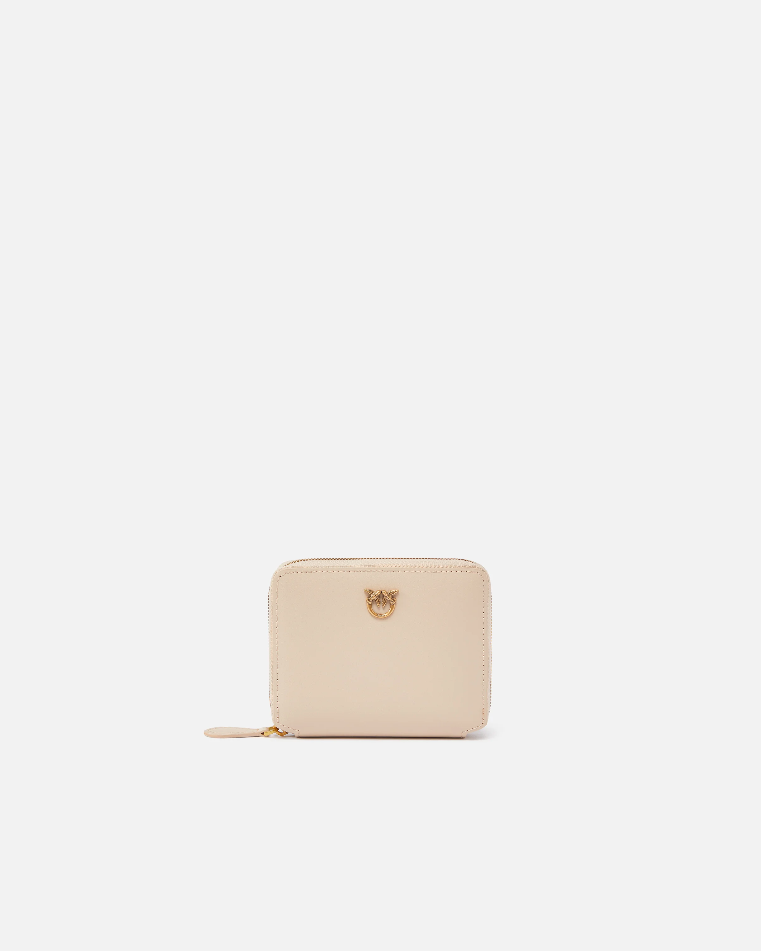 CARRÉ - Portefeuille carré à contour zippé | Beige