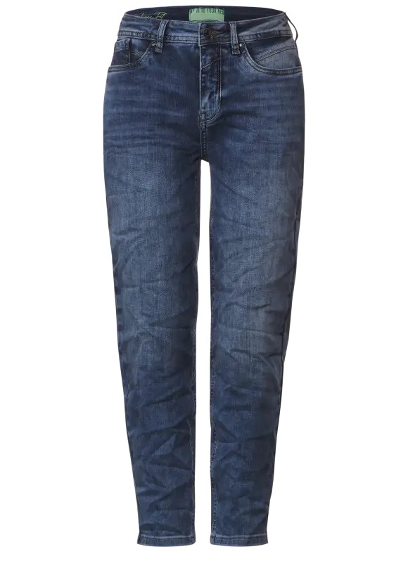 Loose Fit Balloonjeans - mid blue super washed