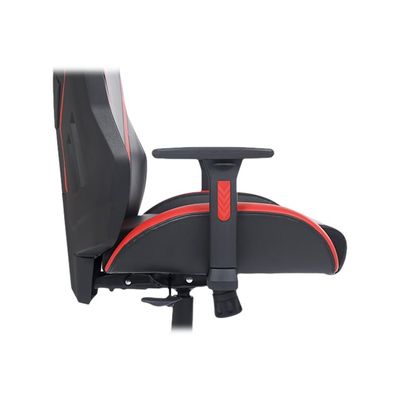 Fauteuil gamer ONLINE - accoudoirs réglables - enceintes intégrées - noir et rouge