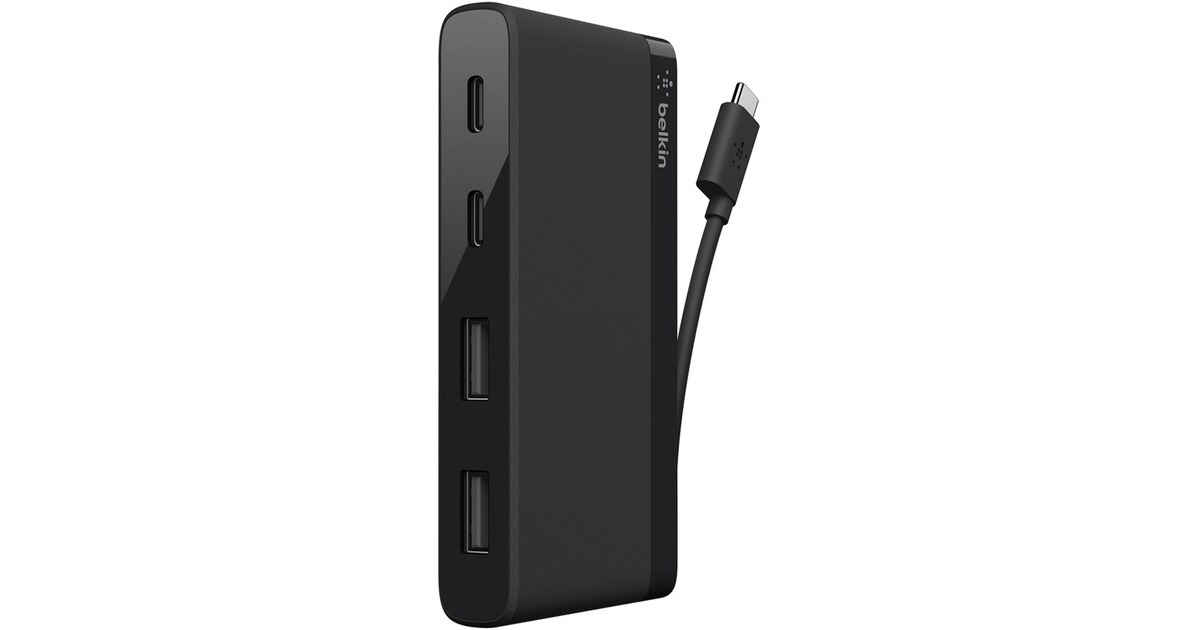 Belkin4-poorts USB-C mini-hub usb-hub  (Zwart)