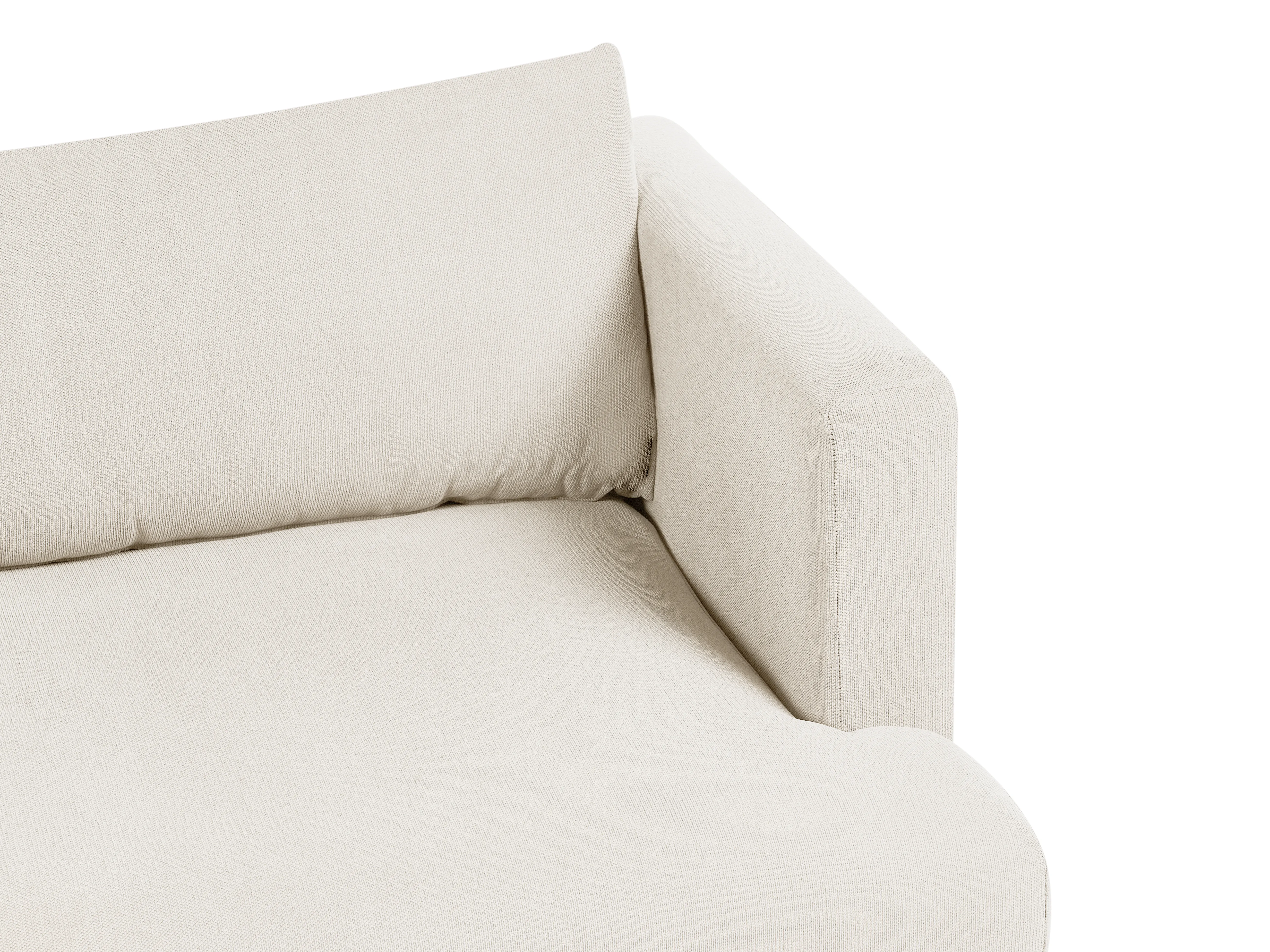 Bank 3-zits JARPEN Stof Lichtbeige