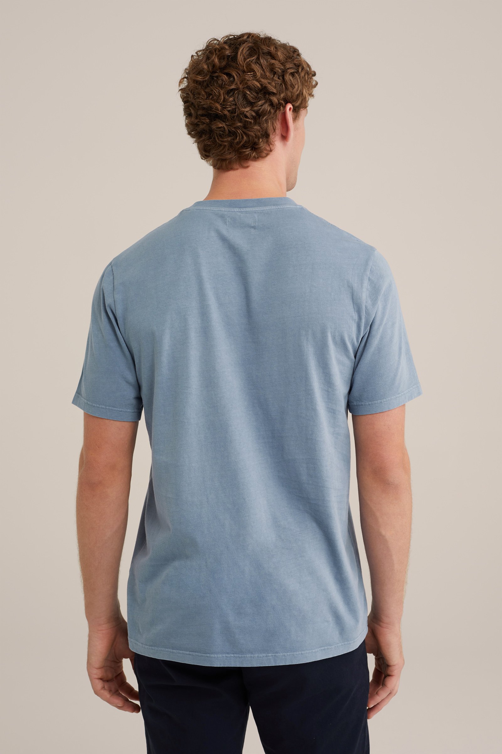vintagelook T-shirt WE Fashion Grijsblauw