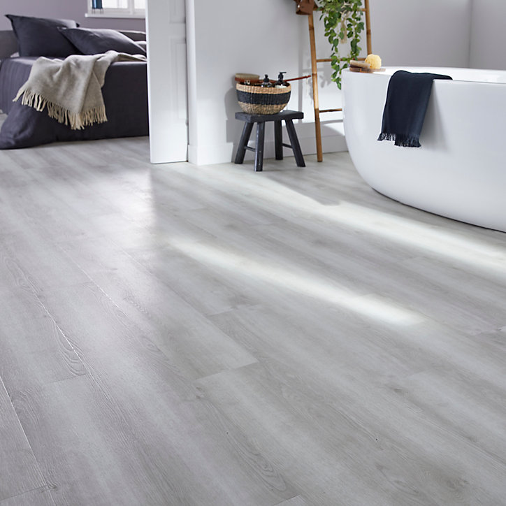 Lame PVC clipsable Starfloor Ultimate bois gris clair 17,6 x 121,3 cm Tarkett (vendue au carton)