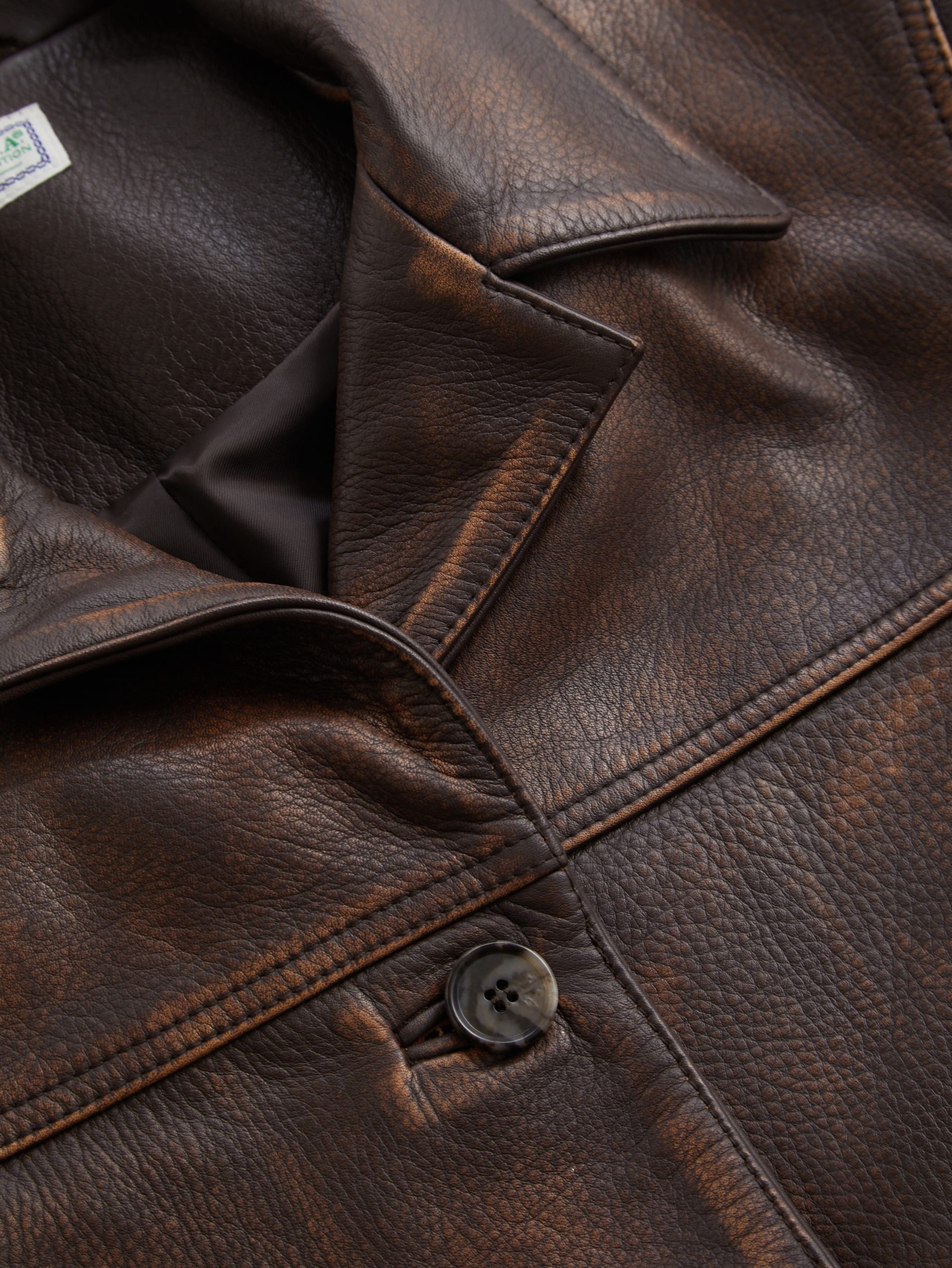 jaqueta de couro vintage