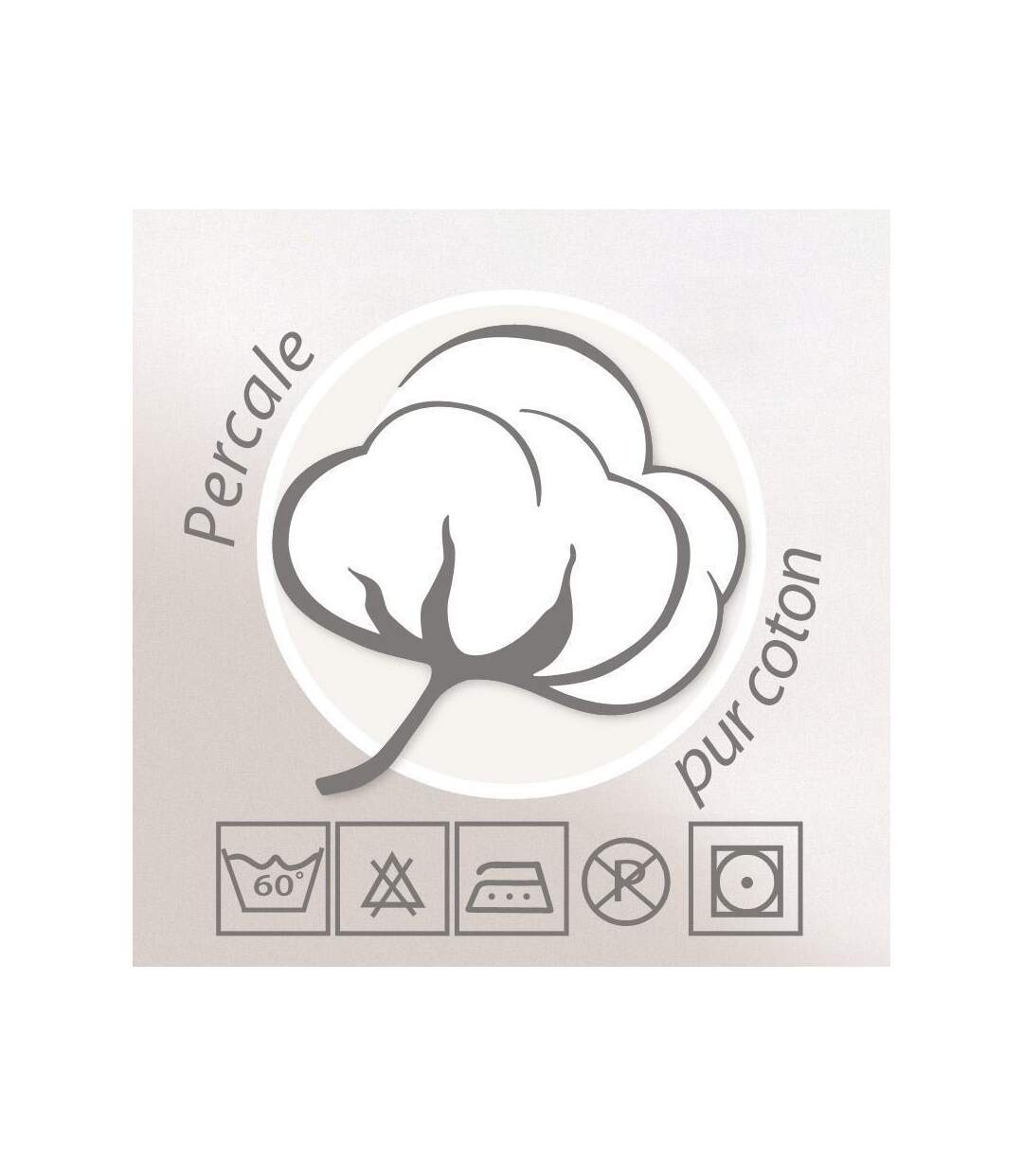 Taie d'oreiller uni 80x50 cm pur percale PRIMO Blanc